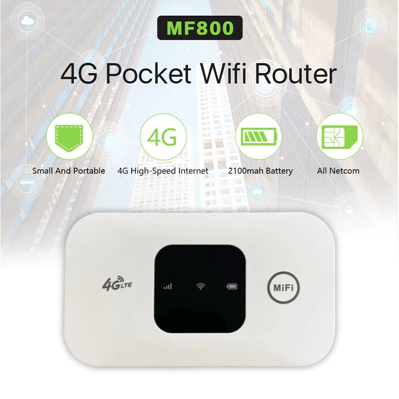 4G Portable Wi-Fi Router – High-Speed Wireless Hotspot with SIM Card Slot