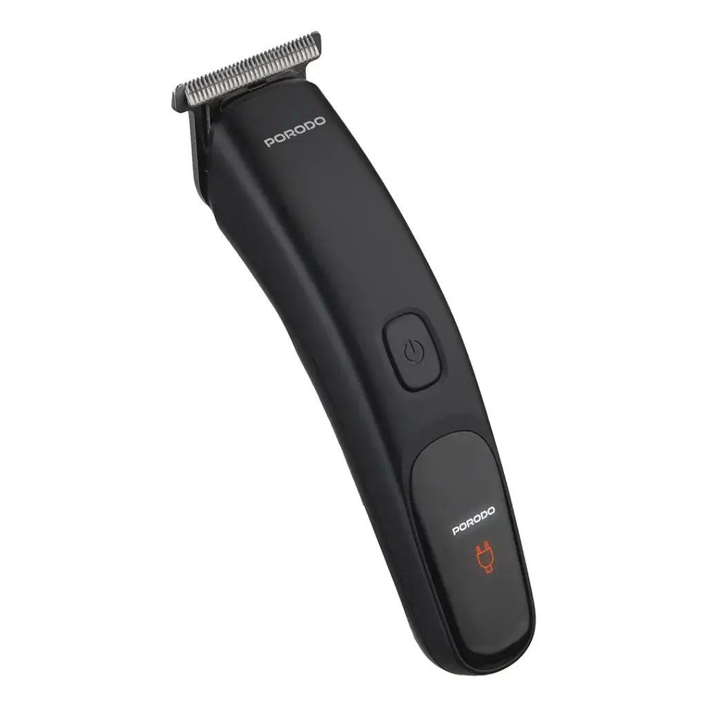 Porodo T-Blade Compact Trimmer – Long-Lasting Beard & Hair Groomer with 8H Battery Life