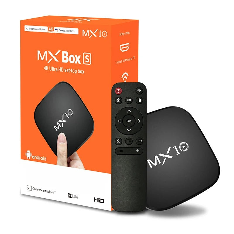 MX10 Smart TV Box – Android 7.1, 1GB RAM 8GB ROM, ARM Mali-400 MP2, Home Theater Media Player with Multi-Language Support