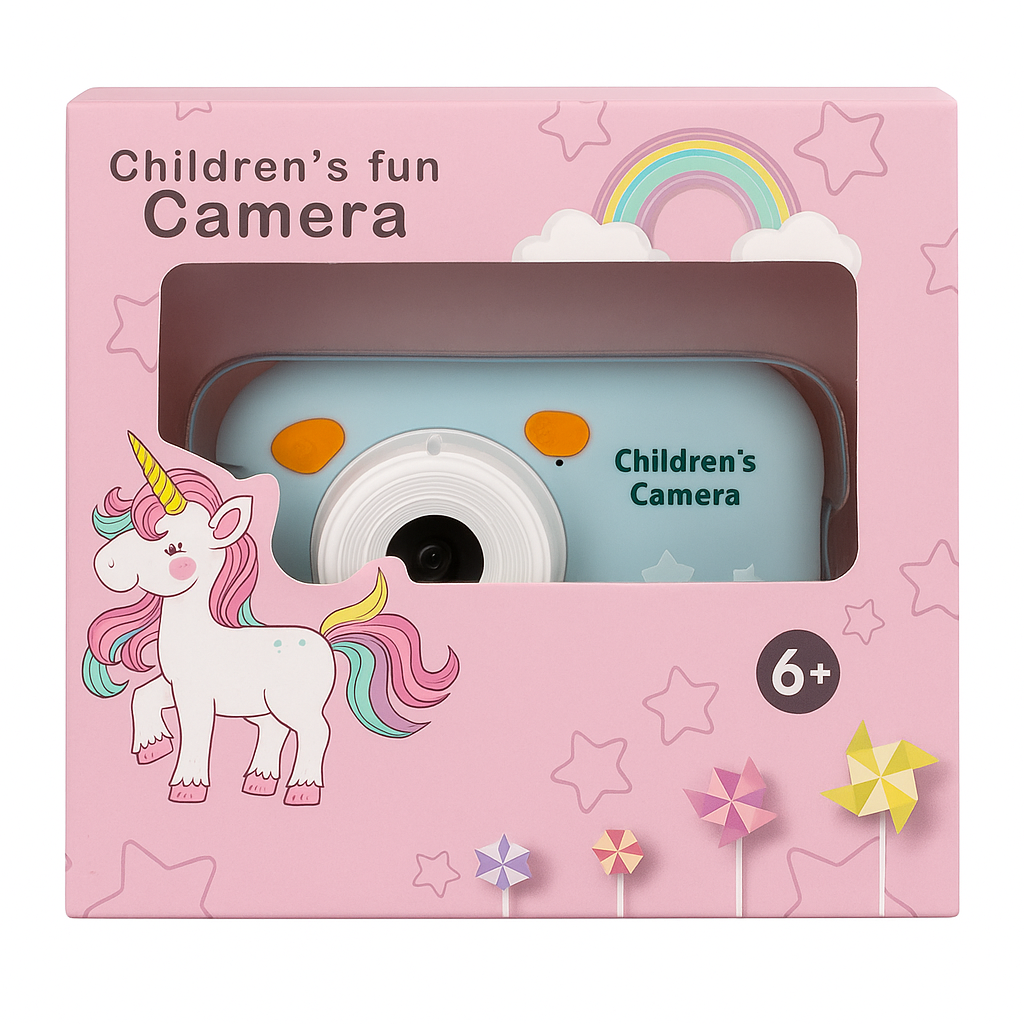 Children’s Fun Digital Camera – Cute Unicorn Design, Kid-Friendly, Rechargeable, Age 6+ Photography Toy