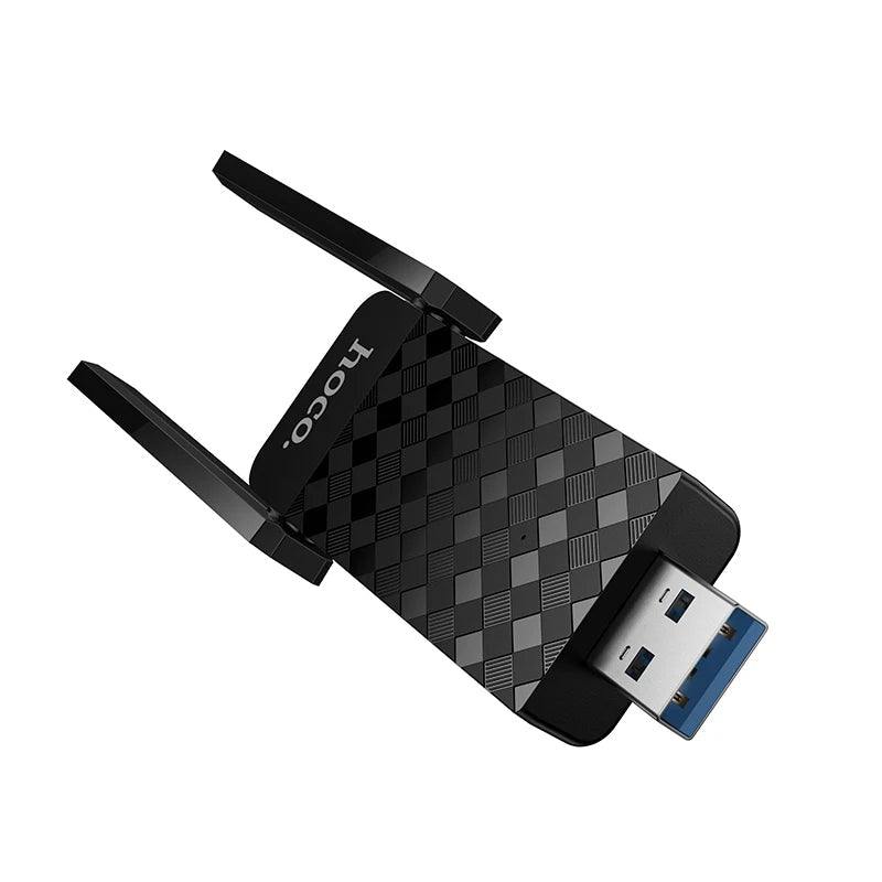 Hoco HI34 – Dual-Band WiFi6 USB Network Card (2.4GHz & 5GHz, 286Mbps)