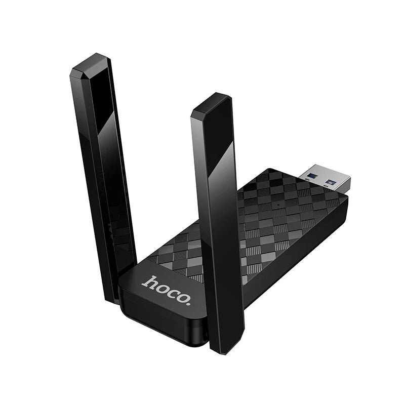 Hoco HI34 – Dual-Band WiFi6 USB Network Card (2.4GHz & 5GHz, 286Mbps)