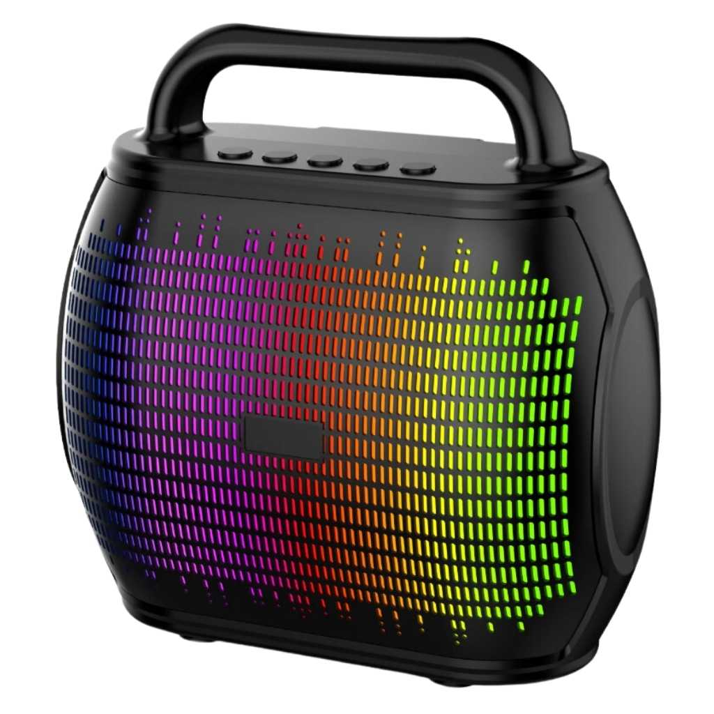 CS-0801 8-Inch Multi-Function Bluetooth Speaker with LED Lights | Portable, Rechargeable & Stylish Audio System