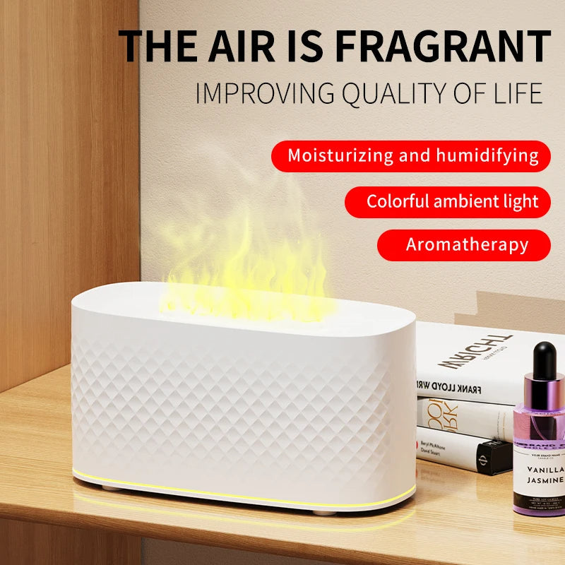 Mini Flame Aroma Diffuser – USB 160ml