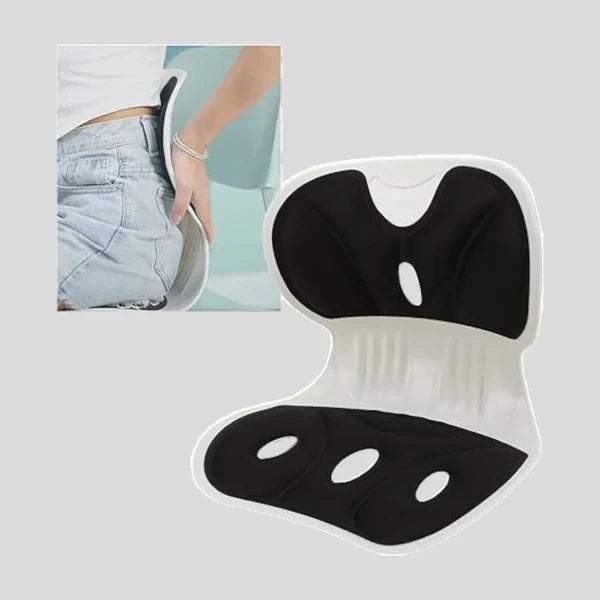 Back Pain Relief Lumbar Support – Improves Posture While Sitting