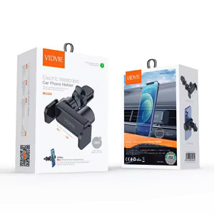 VIDVIE HC233 Electric Auto-Clamp Car Phone Holder – Air Vent Mount for iPhone & Android