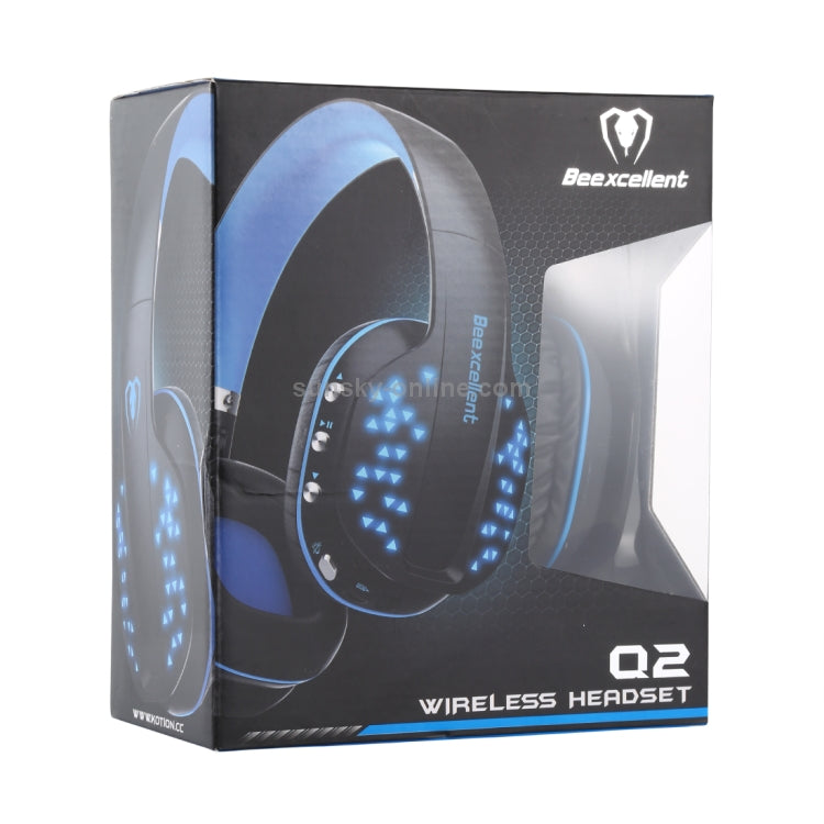 Beexcellent Q2 Wireless Gaming Headset – LED Lights, Deep Bass & All-Day Comfort