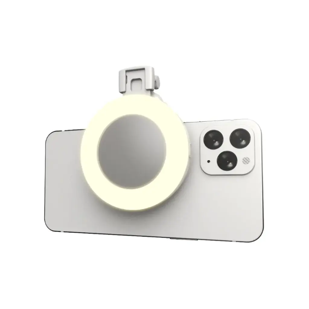 Porodo Lifestyle Clip-On Mirror Fill Light - White