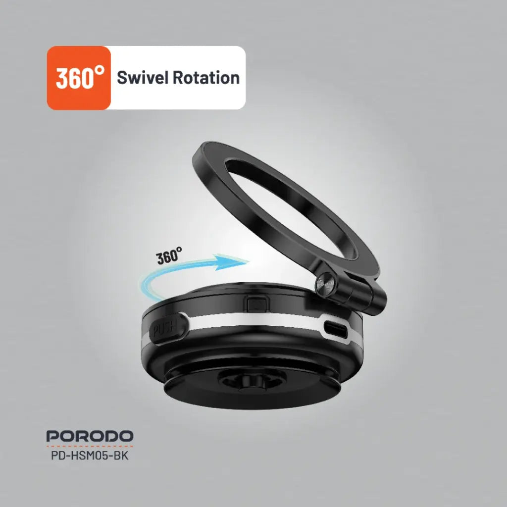 Porodo HS05 Vacuseal MagSafe Magnetic Mount - Black