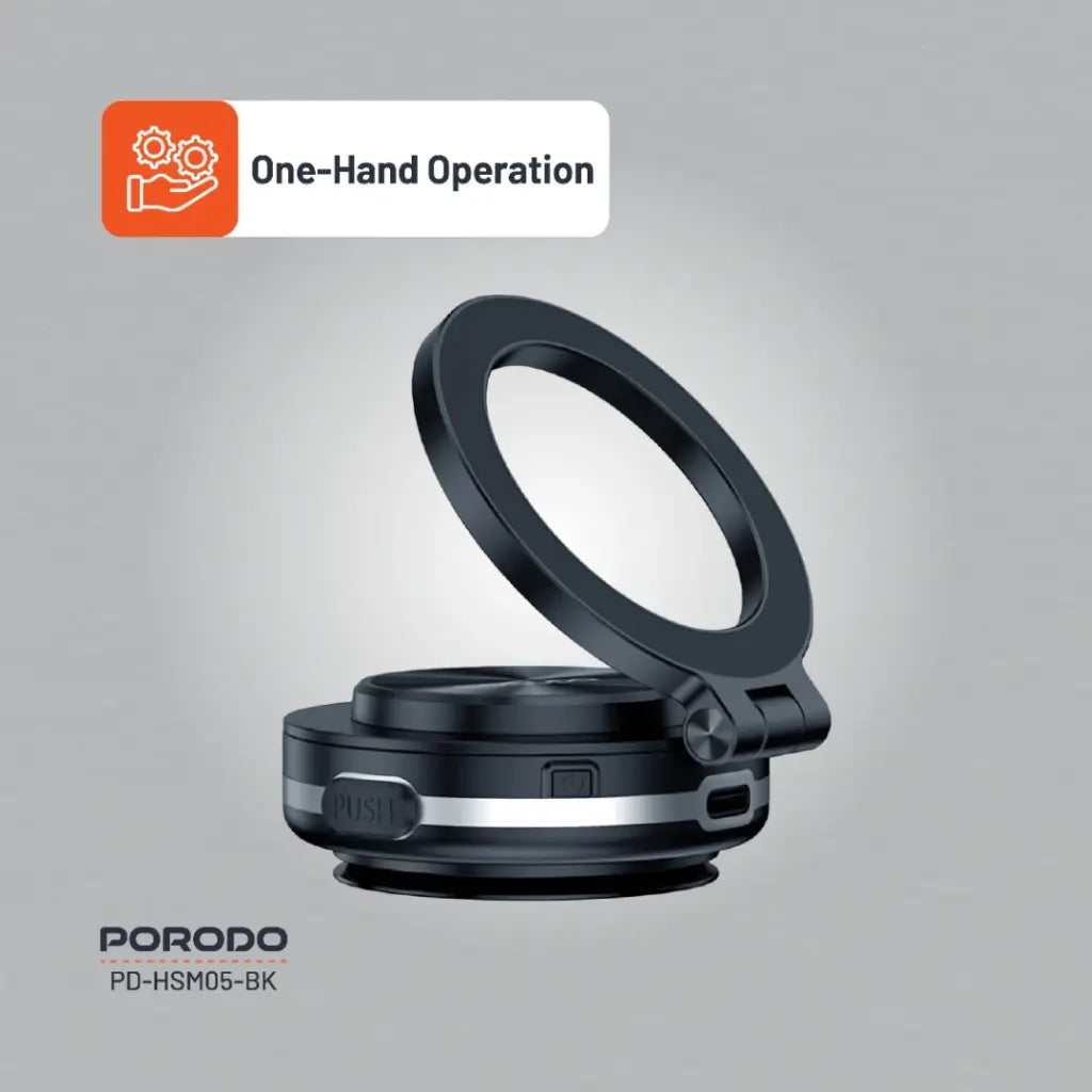 Porodo HS05 Vacuseal MagSafe Magnetic Mount - Black