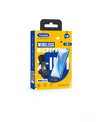 Yookie YET3 Clip-On Wireless Microphone – Lightning Mic for iPhone (2.4G | Plug & Play)