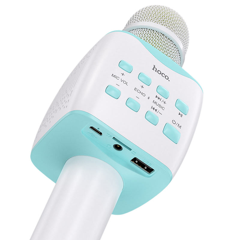 Hoco BK5 Wireless Karaoke Microphone – Bluetooth 5.0, Built-in Speaker, 6-Hour Playtime, Portable Singing Mic for Parties & Fun