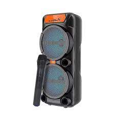 Greatnice GTS-1880 6.5" Wireless Bluetooth Speaker with Microphone – Portable High-Bass Sound System | USB/FM/AUX Support & LED Display
