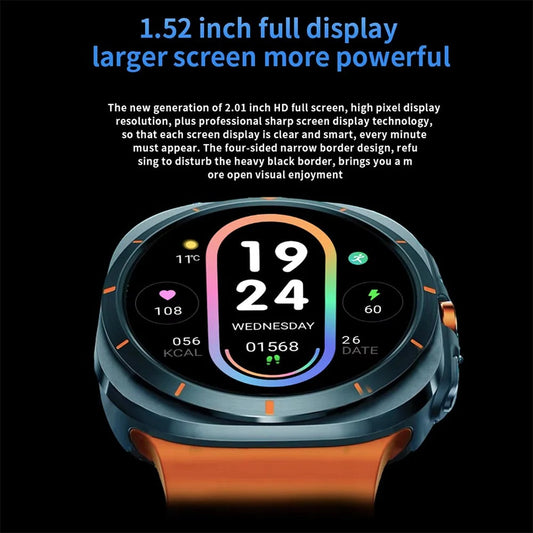 Porodo Voyager Smart Watch – Black | Fitness Tracker with Heart Rate & Notifications