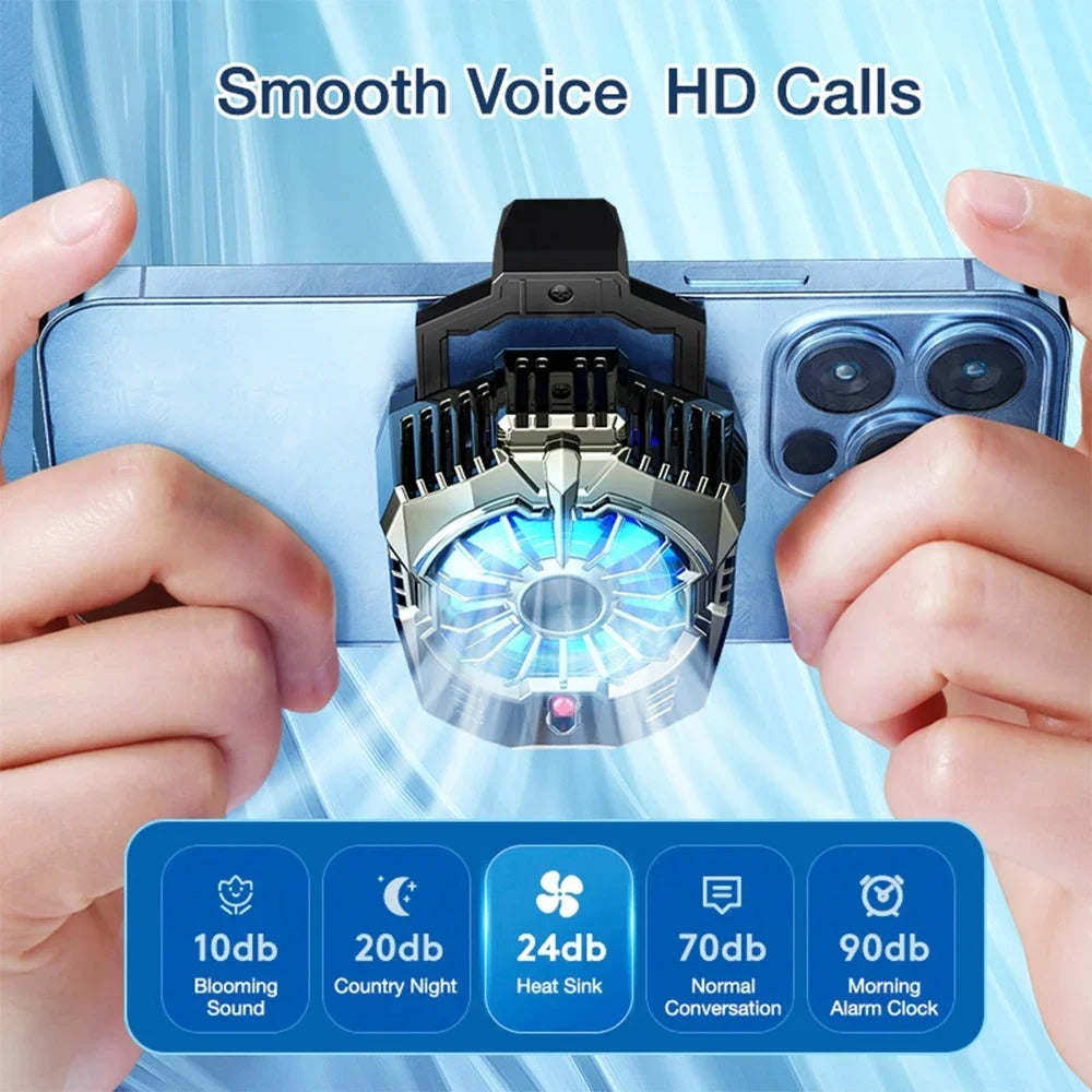 X20 RGB Mobile Phone Cooler – 2-Speed Semiconductor Cooling Fan for Gaming (iOS/Android/Type-C)