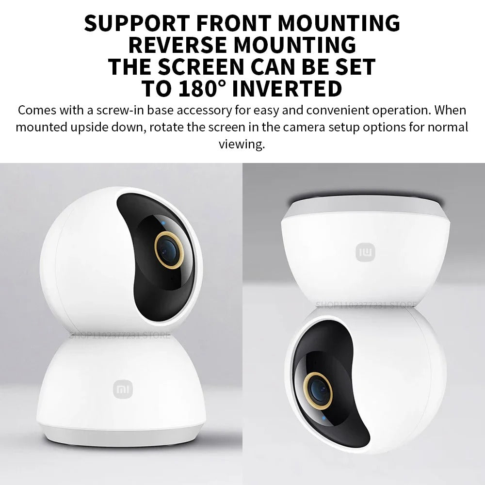 Xiaomi 2K Smart Security Camera – 360° PTZ Indoor Wi-Fi Cam with AI Motion Detection & Night Vision