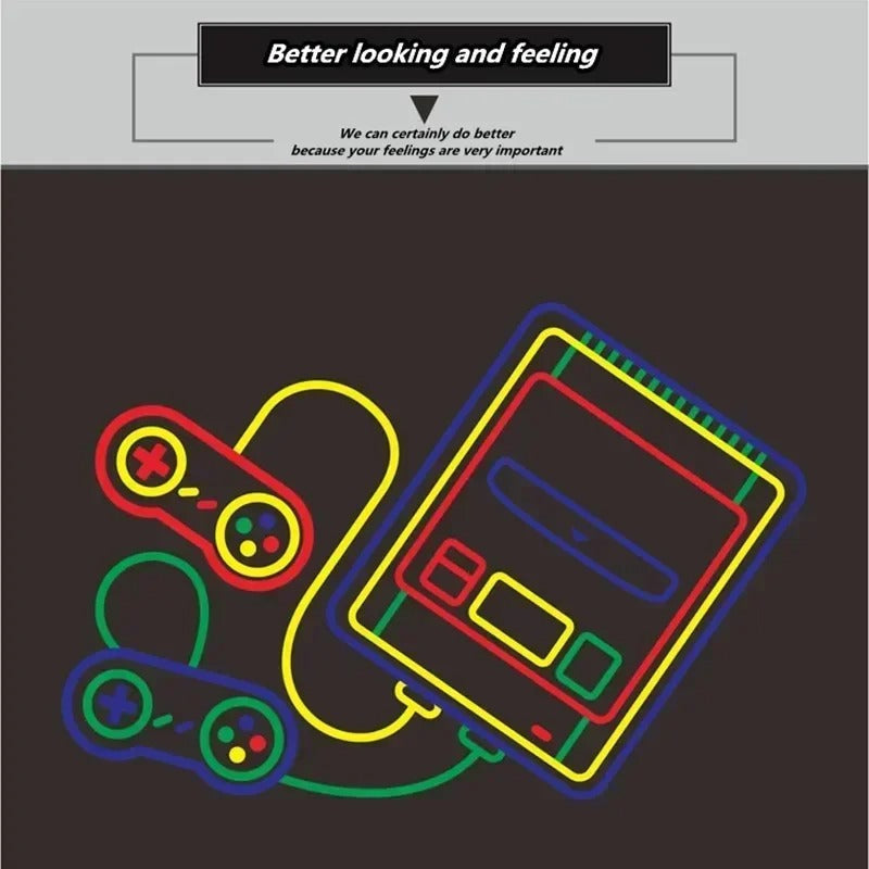 SFC620 Retro Game Console – 620 Built-in Classic 8-Bit Games, Dual Controllers, Mini TV Handheld System