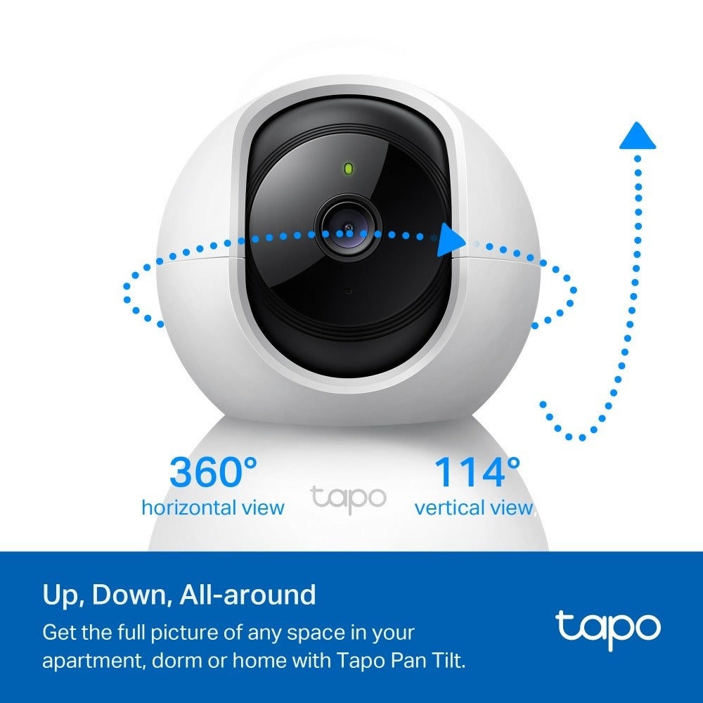 TP-Link Tapo C200 2K Pan/Tilt Wi-Fi Security Camera – Night Vision, Motion Detection