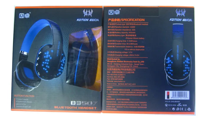 Beexcellent Q2 Wireless Gaming Headset – LED Lights, Deep Bass & All-Day Comfort